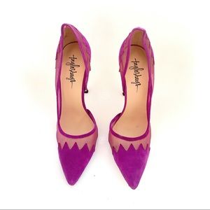 Taylor Says Frosted Plum Mesh Pump W/box Sz 8